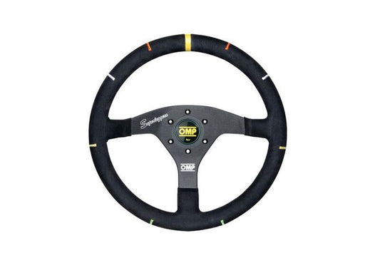 OMP Recce Series Steering Wheel 350 mm - Black/White