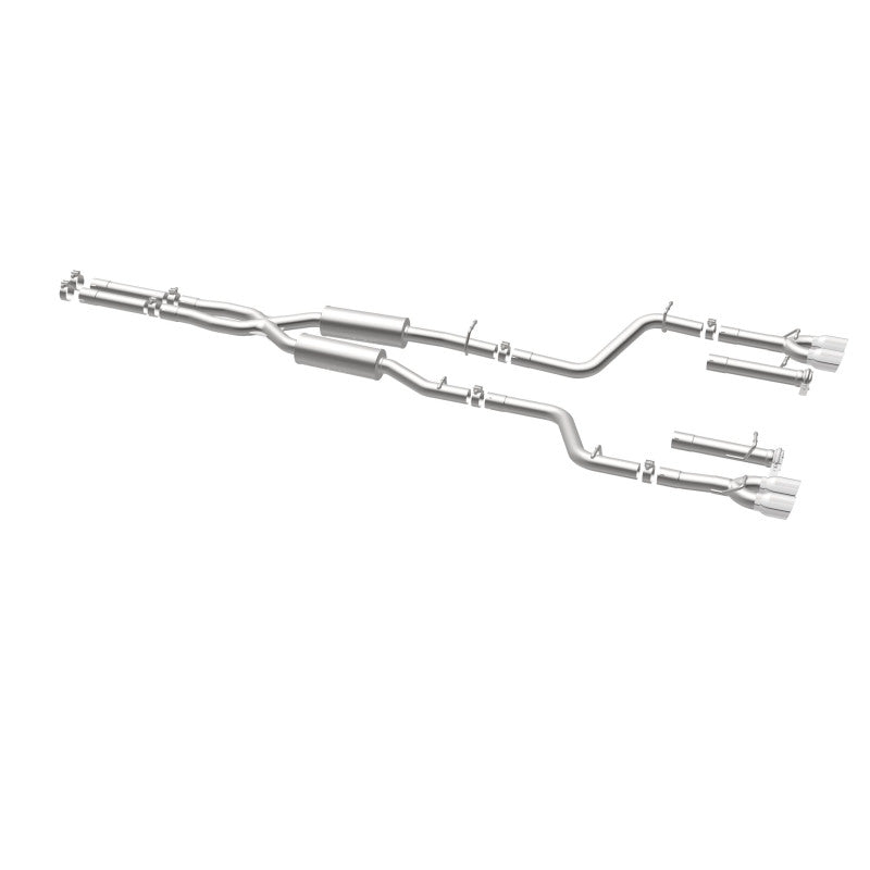 MagnaFlow Cat-Back, SS, 2.5in, Quad Split Rear 3.5in Tip 2015 Dodge Challenger R/T 5.7L