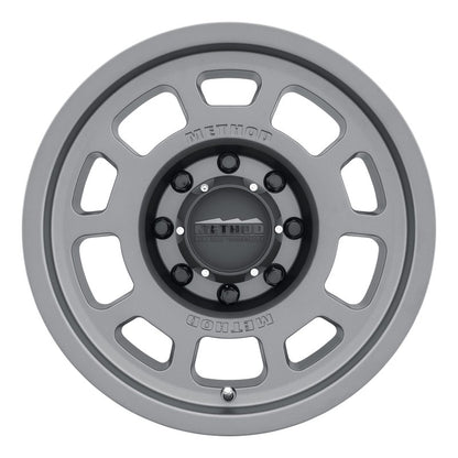 Method MR705 17x8.5 0mm Offset 8x180 130.81mm CB Titanium Wheel