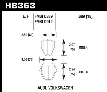 Hawk HPS Street Brake Pads