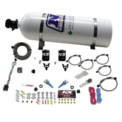 Nitrous Express 08-10 Dodge Viper EFI Dual Nozzle (100-300HP) w/15lb Bottle