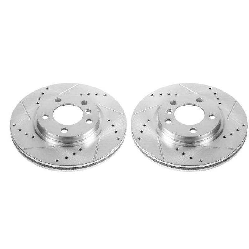 Power Stop 11-16 Mini Cooper Countryman Front Evolution Drilled & Slotted Rotors - Pair