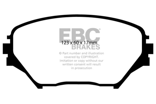 EBC 01-03 Toyota RAV 4 2.0 Ultimax2 Front Brake Pads