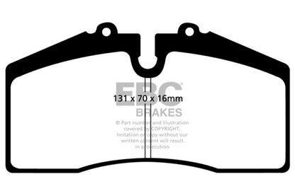 EBC 05+ Ford Saleen Mustang Brembo front calipers Yellowstuff Front Brake Pads