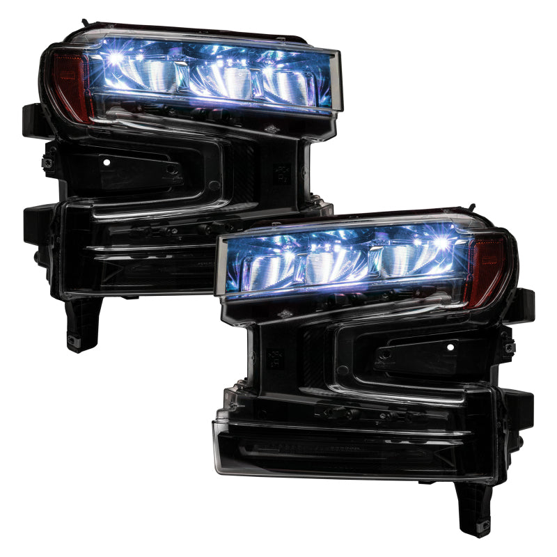 Oracle 19-21 Silverado/Sierra 1500 RGB Demon Eye Headlight Kit - w/o Controller SEE WARRANTY