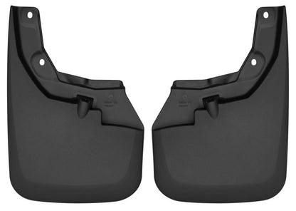 Husky Liners 16-22 Toyota Tacoma w/ OE Fender Flares Custom Molded Front Mud Guards - Black