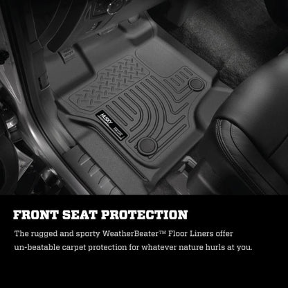 Husky Liners 2012.5 Ford SuperDuty/F-250/F-350 Regular Cab WeatherBeater Black Floor Liners