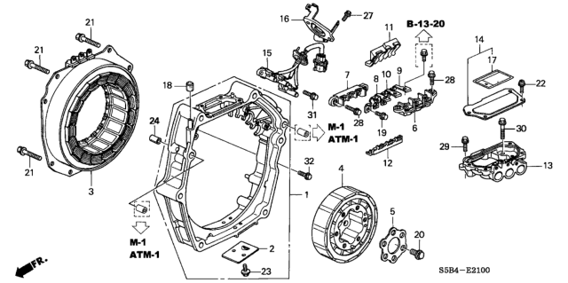 Honda - 12mm Clutch Flywheel Bolt (B-series)