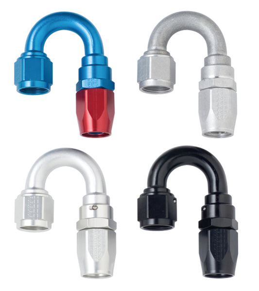 Fragola -16AN x 180 Degree Power Flow Hose End