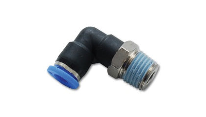 Vibrant - Male Elbow Pneumatic Vacuum Fitting (1/4in NPT Thread) - for use with 1/4in (6mm) OD tubing