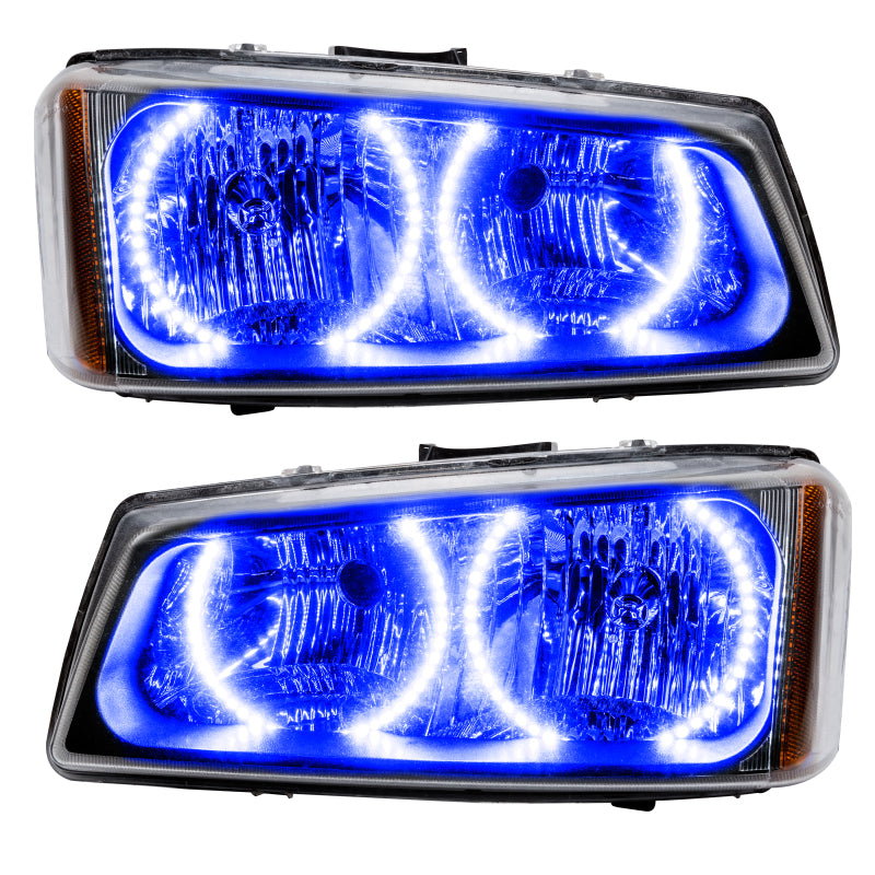 Oracle Lighting 03-06 Chevrolet Silverado Pre-Assembled LED Halo Headlights -Blue SEE WARRANTY