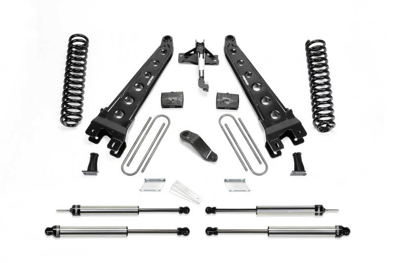 Fabtech 17 Ford F450/F550 4WD Diesel 6in Rad Arm Sys w/Coils & Dl Shks