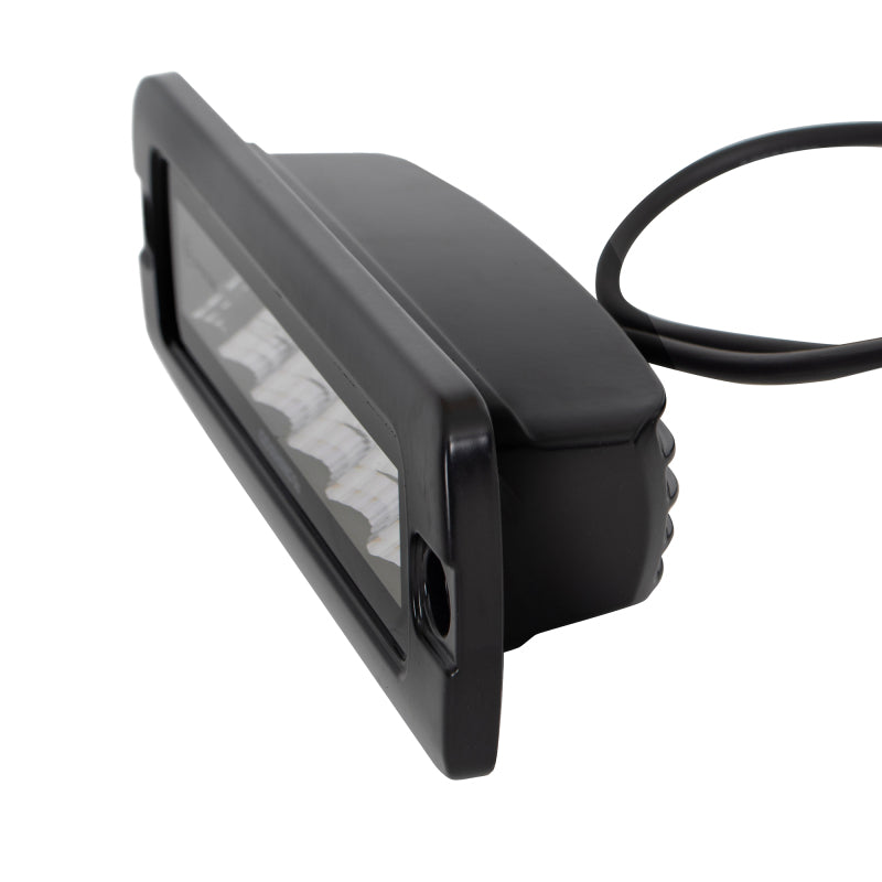 Go Rhino Xplor Blackout Series Sixline LED Flood Light Kit (Flush Mount) - Blk (Pair)