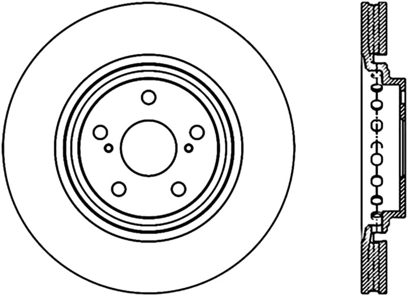 Stoptech 08-18 Toyota Highlander Front Performance Cryo Rotor
