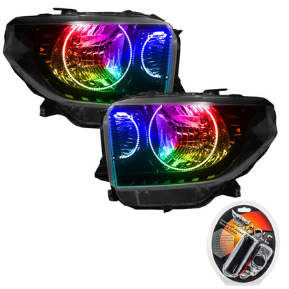 Oracle 14-17 Toyota Tundra SMD HL - Dual Halo Kit - ColorSHIFT SEE WARRANTY