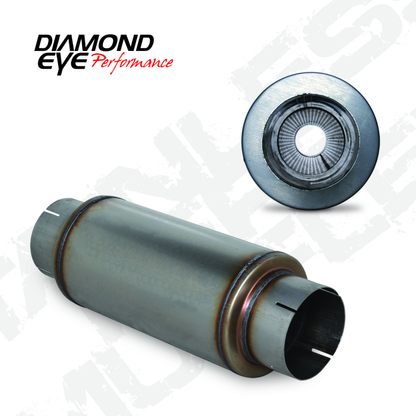 Diamond Eye MFLR 5inID SGL IN/SGL OUT 7inDIA X 14in BODY 20in LENGTH PERF SLOTTED ENDS 409 SS