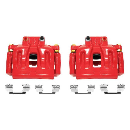 Power Stop 12-17 Chrysler 300 Front Red Calipers w/Brackets - Pair