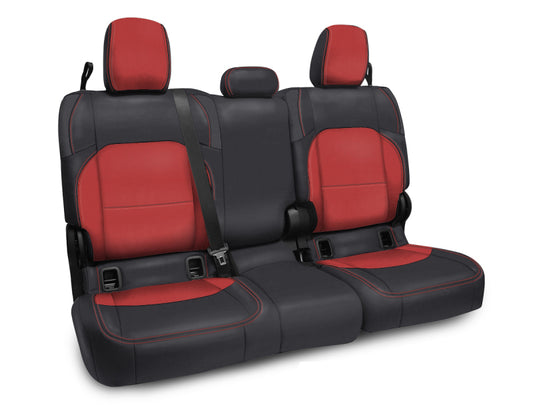 PRP 2020+ Jeep Gladiator JT Rear Bench Cover with Cloth Interior - Black/Red