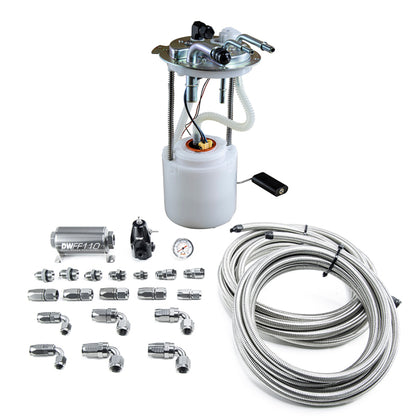 DeatschWerks 05-19 Yukon/Tahoe/Suburban DW400 Pump Module and Return SS CPE Plumbing Kit