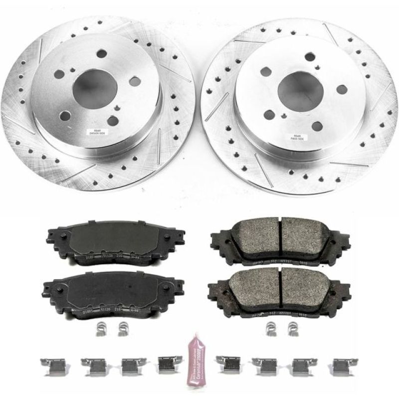 Power Stop 15-17 Lexus NX200t Rear Z23 Evolution Sport Brake Kit