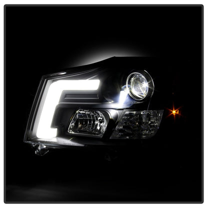 Spyder 04-15 Nissan Titan High-Power LED Module Equipped Headlights - Black (PRO-YD-NTI04PL-BK)