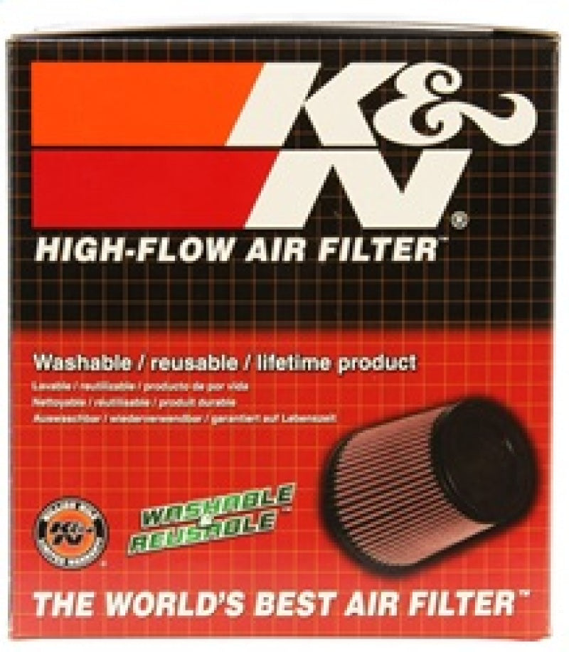 K&N Universal Air Filter - Round Tapered 4in Flange ID / 5.375in Base OD / 4in Top OD / 5.5in H