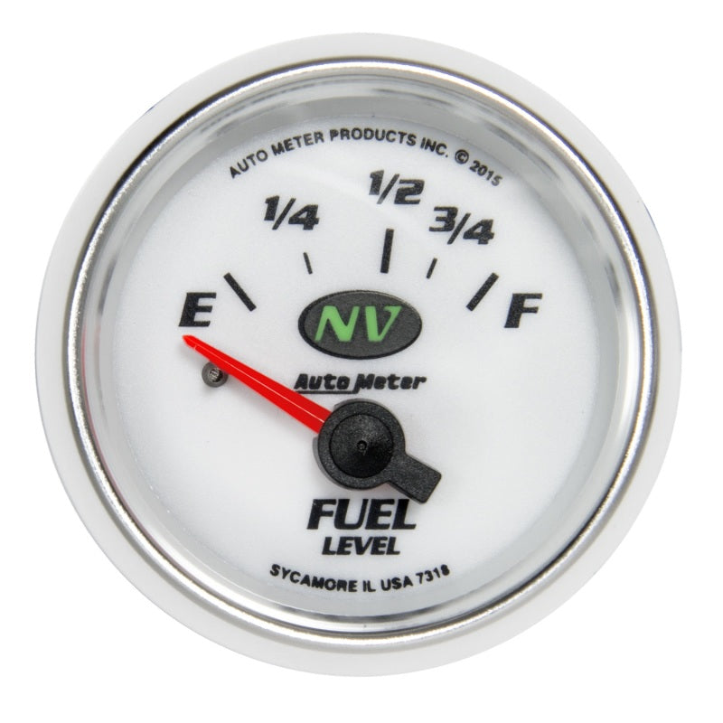 Autometer NV Gauge Fuel Level 2 1/16in 16e To 158f Elec NV