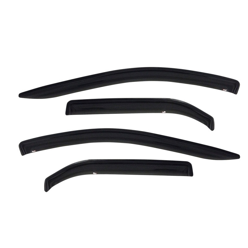 Westin 2005-2018 Toyota Tacoma Double Cab Wade Slim Wind Deflector 4pc - Smoke