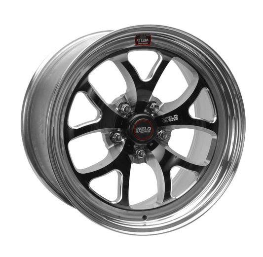 Weld S76 17x5 / 5x4.5 BP / 2.2in. BS Black Wheel (High Pad) - Non-Beadlock