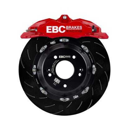 EBC Racing 11-18 Ford Focus ST (Mk3) Red Apollo-4 Calipers 355mm Rotors Front Big Brake Kit