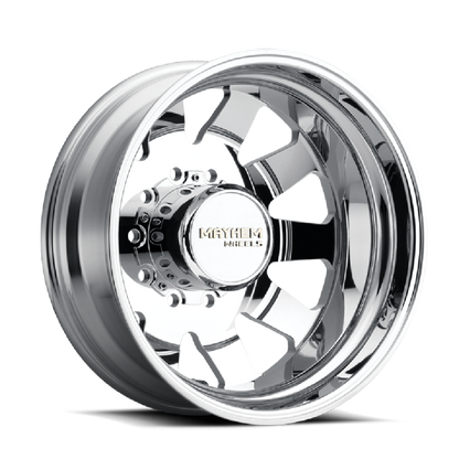 Mayhem 8181 Challenger Dually 22x8.25 / 10x285 BP / 169mm Offset / 220.1mm Hub Polished Wheel