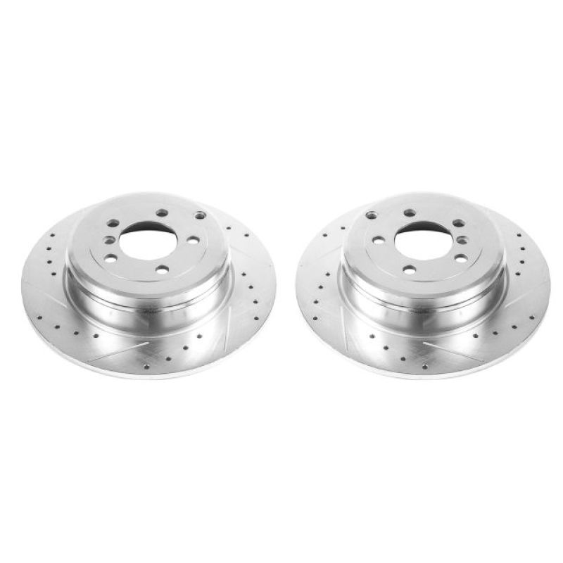 Power Stop 03-05 Land Rover Range Rover Rear Evolution Drilled & Slotted Rotors - Pair