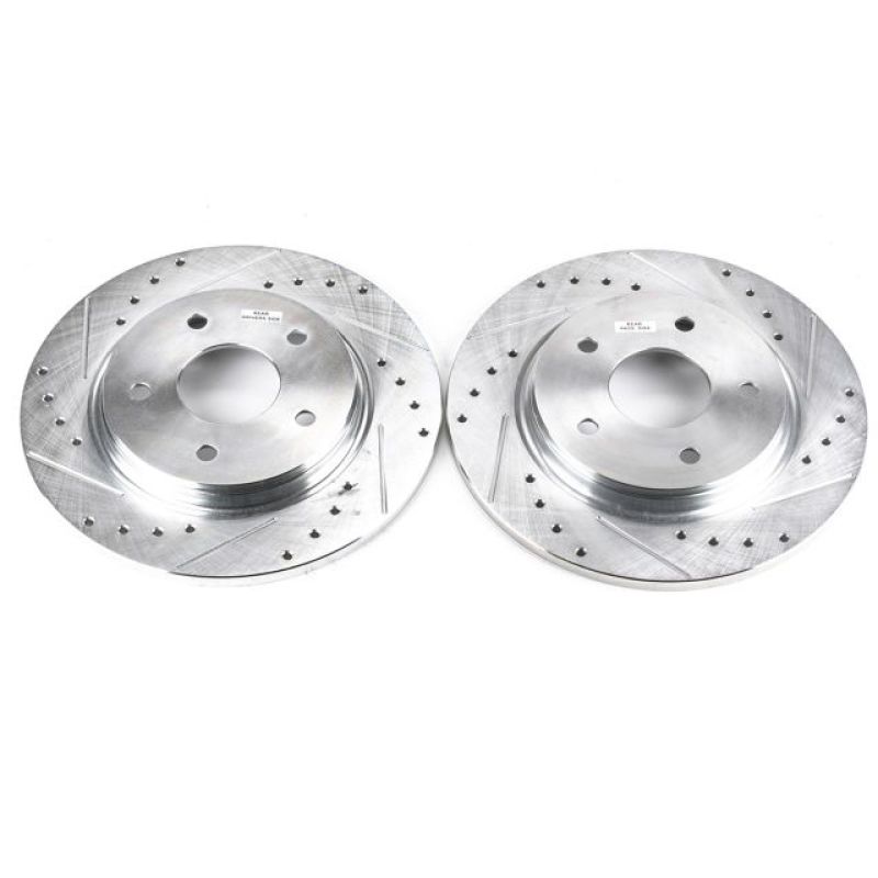 Power Stop 08-16 Chrysler Town & Country Rear Evolution Drilled & Slotted Rotors - Pair