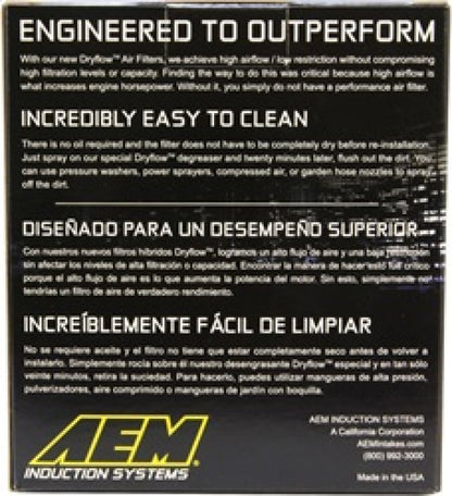 AEM 3.5 in Short Neck 5 in Element Filter