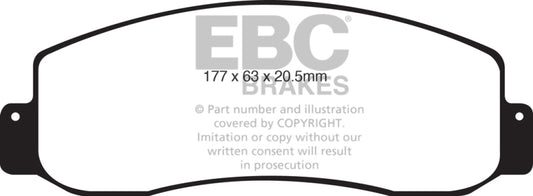 EBC 05-07 Ford F250 (inc Super Duty) 5.4 (2WD) Extra Duty Front Brake Pads