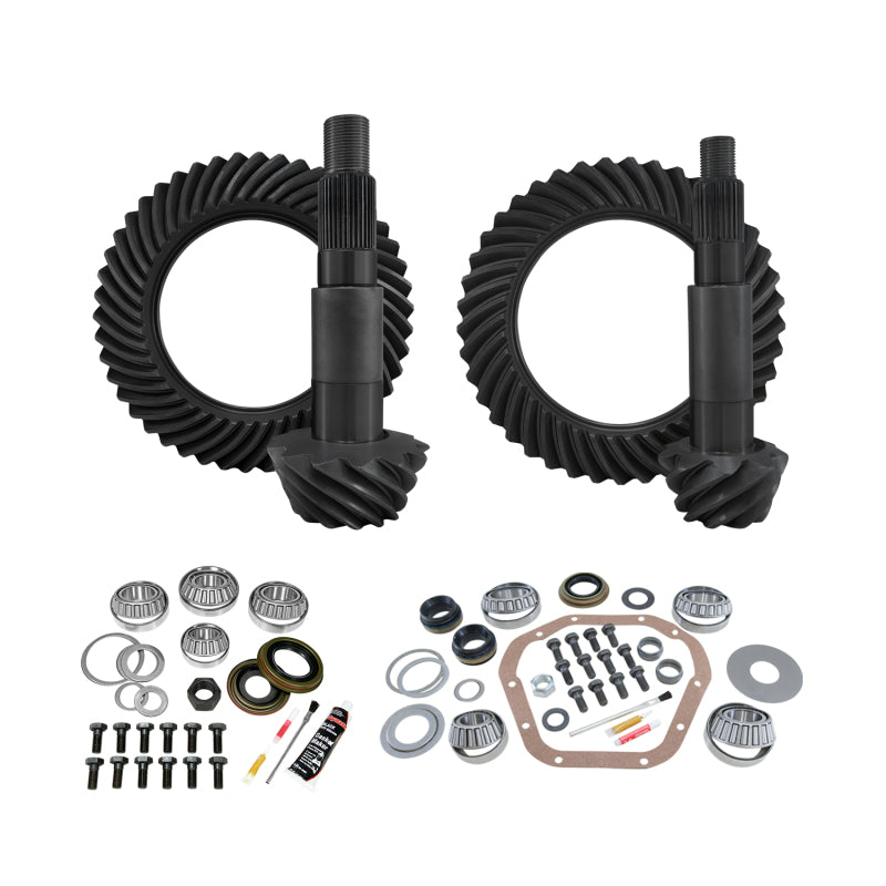 Yukon Gear & Install Kit Package for 99-16 Ford F350 Dana 60 Front/Dana 80 Rear 4.11 Ratio