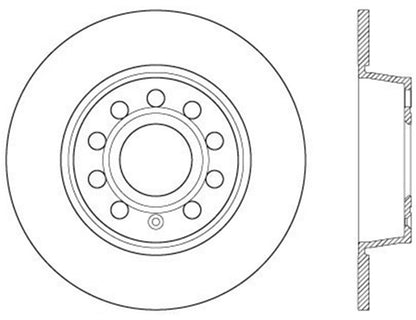 StopTech Drilled Cryo Sport Brake Rotor Rear Right 12-13 Volkswagen Beetle