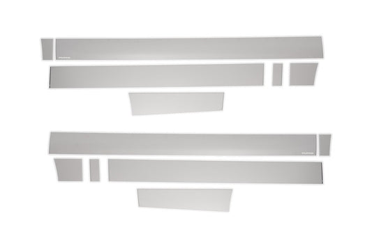 Putco 15-20 Ford F-150 Super Crew 6.5ft Short Box (4.25in Tall - 12pcs) SS Rocker Panels