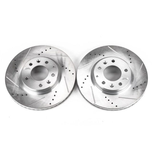 Power Stop 07-12 Mazda CX-7 Front Evolution Drilled & Slotted Rotors - Pair
