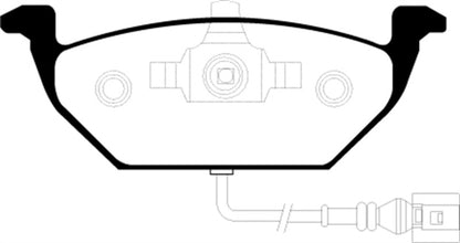 EBC 00-05 Volkswagen Beetle 2.0 Greenstuff Front Brake Pads