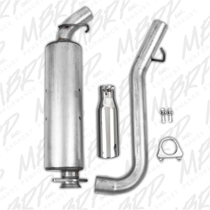 MBRP 2000-2006 Jeep Wrangler (JK) Inline-4 2.5L Inline-6 4.0L Cat Back Single Side