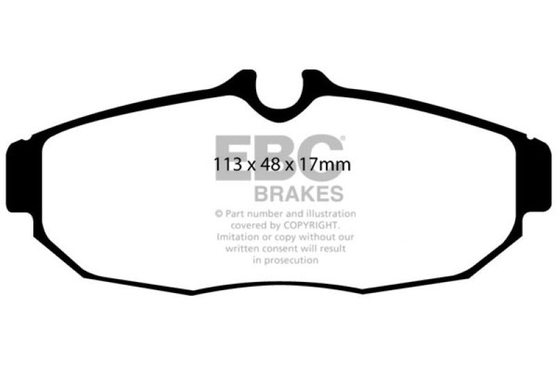 EBC 05-10 Ford Mustang 4.0 Greenstuff Rear Brake Pads