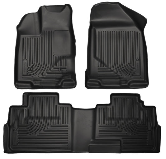 Husky Liners 07-13 Ford Edge / 07-13 Lincoln MKX Weatherbeater Black Front & 2nd Seat Floor Liners