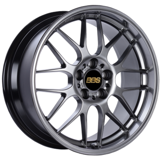 BBS RG-R 19x8 5x114.3 ET42 Diamond Black Wheel -82mm PFS/Clip Required