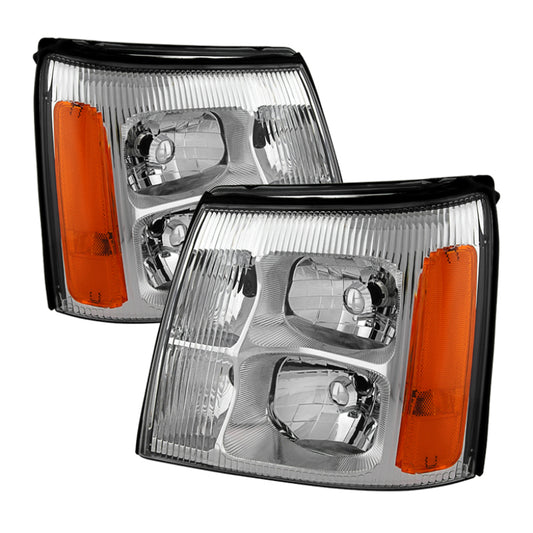 Xtune Cadillac Escalade Hid Model Only 2003-2006 OEM Style Headlights Chrome HD-JH-CAES03-HID-C