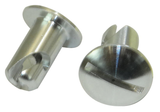 Moroso Quick Fastener - Oval Head - 5/16in x .400in - Aluminum - 10 Pack