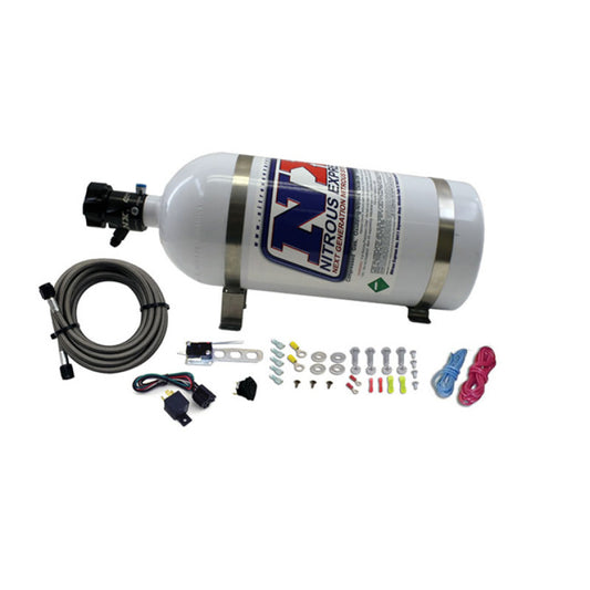 Nitrous Express 8 Cyl Nozzle System Complete (Incl 10lb Bottle Brackets Feedline & Elec)