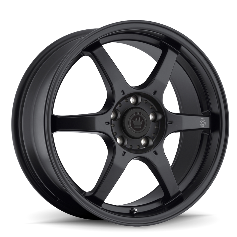 Konig Backbone 18x8 5x114.3 ET45 Matte Black Milling Logo on Spoke