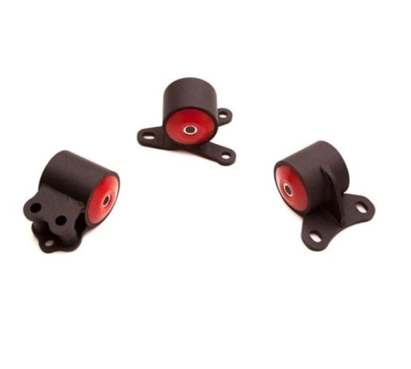 Innovative 94-01 Integra B-Series Black Steel Mounts 85A Bushings (Auto Trans 3 Bolt)