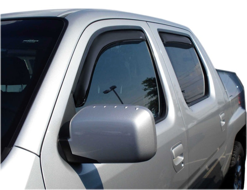 AVS 06-14 Honda Ridgeline Ventvisor In-Channel Front & Rear Window Deflectors 4pc - Smoke